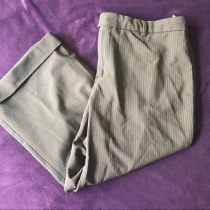 Brown pinstripe capri pant | GAP